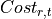 Cost_{r,t}